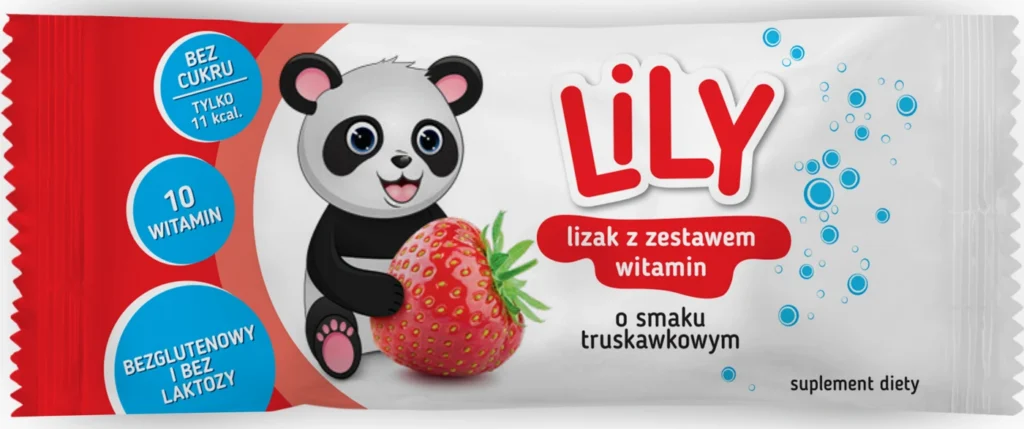 Lizak musujący z zestawem 10 witamin